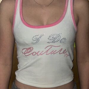 Juicy couture bedazzled valor tank top